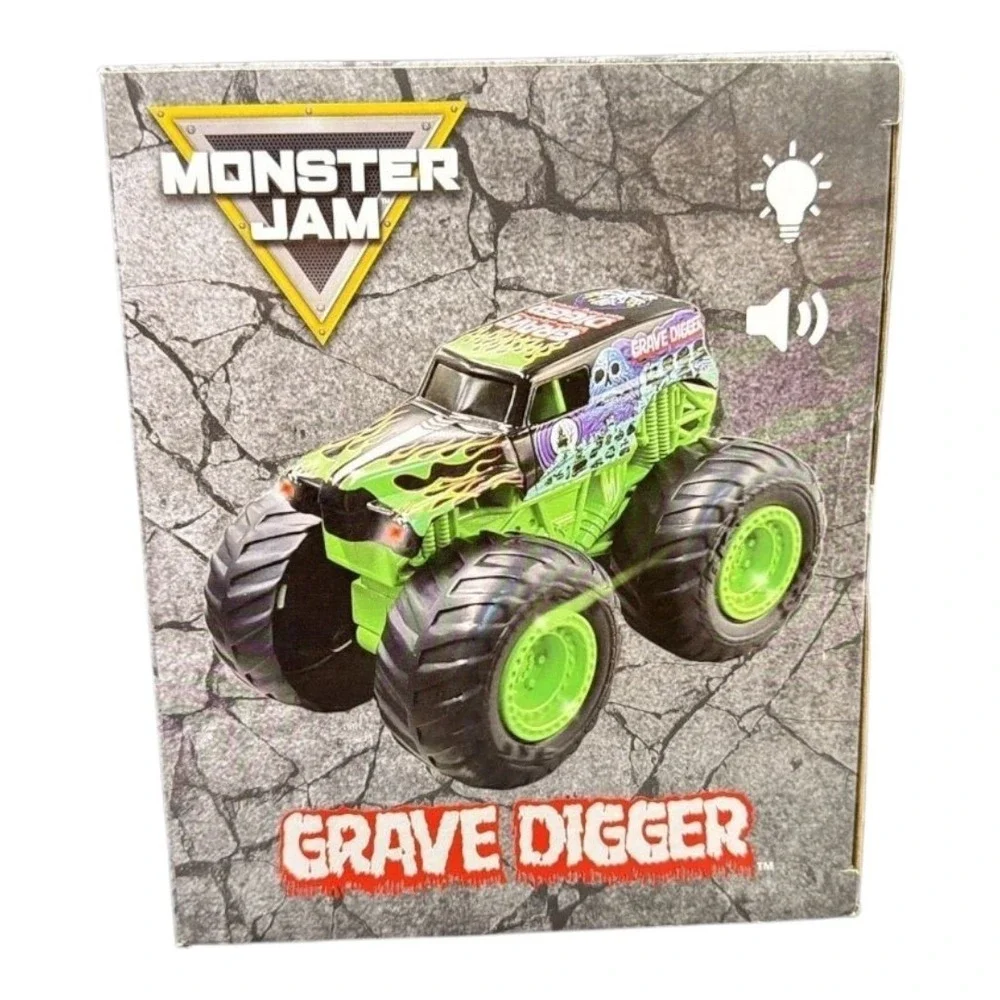 Monster Jam Grave Digger Monster‎ Truck 3+ Years Lights Sounds New In Box